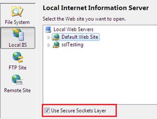 local internet information server